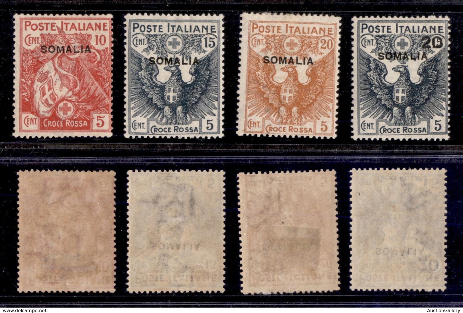 COLONIE - SOMALIA - 1916 - Croce Rossa (19/22) - Serie Completa - Gomma Originale (400) - Andere & Zonder Classificatie