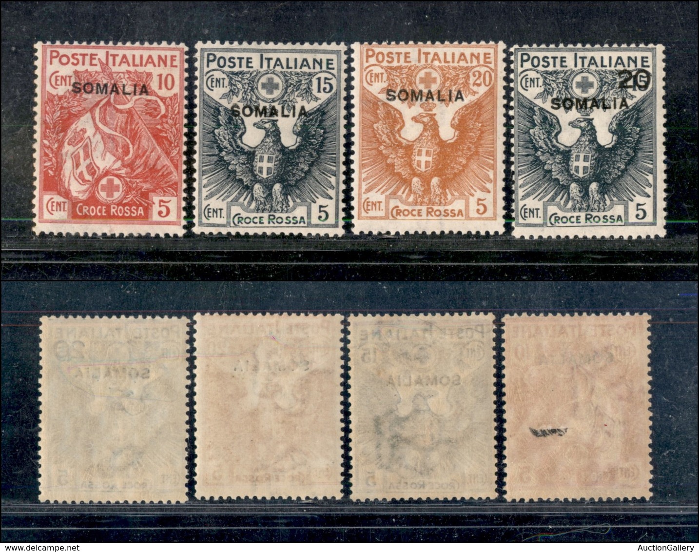 COLONIE - SOMALIA - 1916 - Croce Rossa (19/22) - Serie Completa - Gomma Integra (1.000) - Andere & Zonder Classificatie