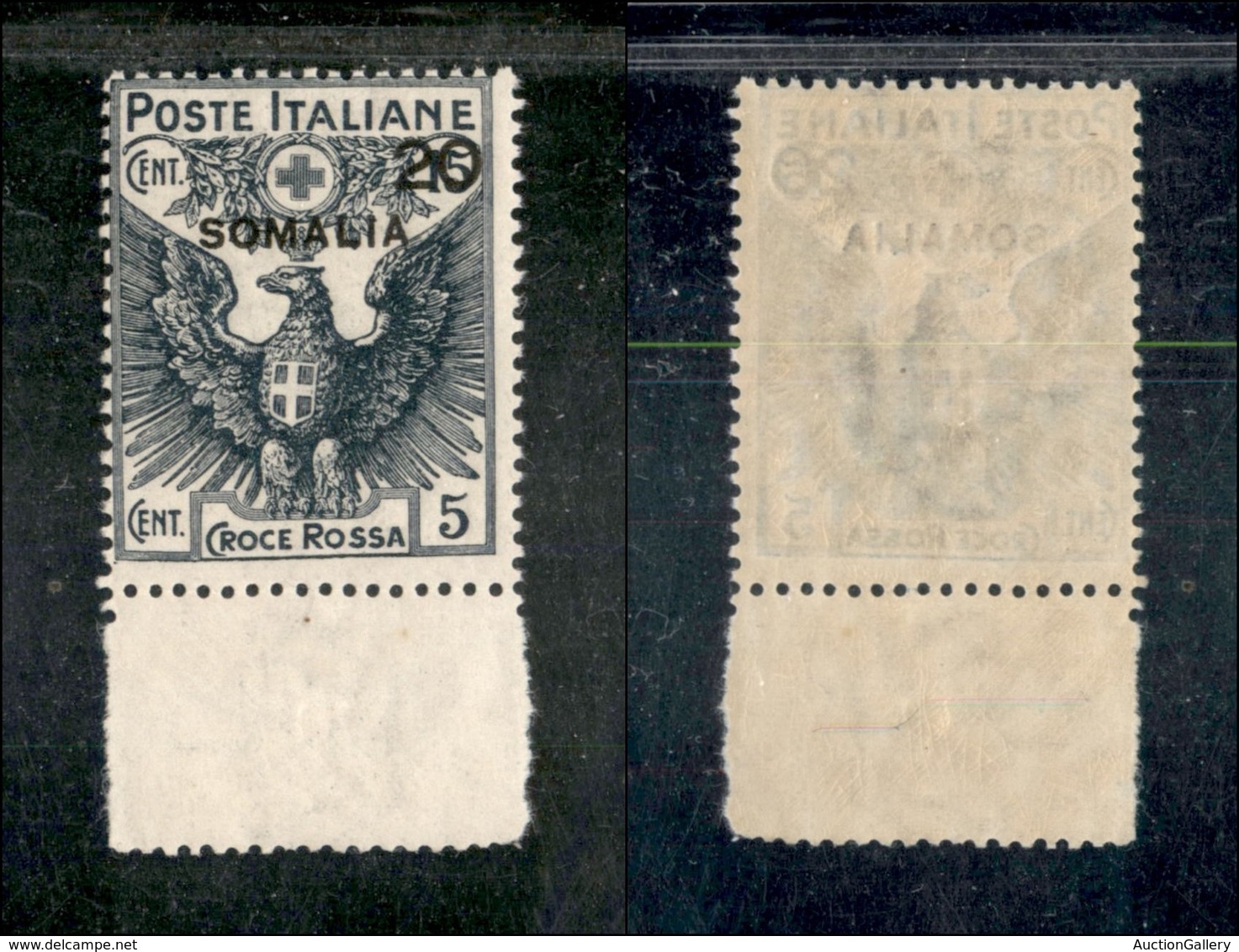 COLONIE - SOMALIA - 1916 - 20 Cent Su 15 (21) Bordo Foglio - Gomma Integra (400) - Sonstige & Ohne Zuordnung