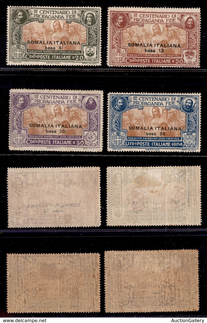 COLONIE - SOMALIA - 1923 - Propaganda Fide (45/48) - Gomma Originale (54) - Other & Unclassified