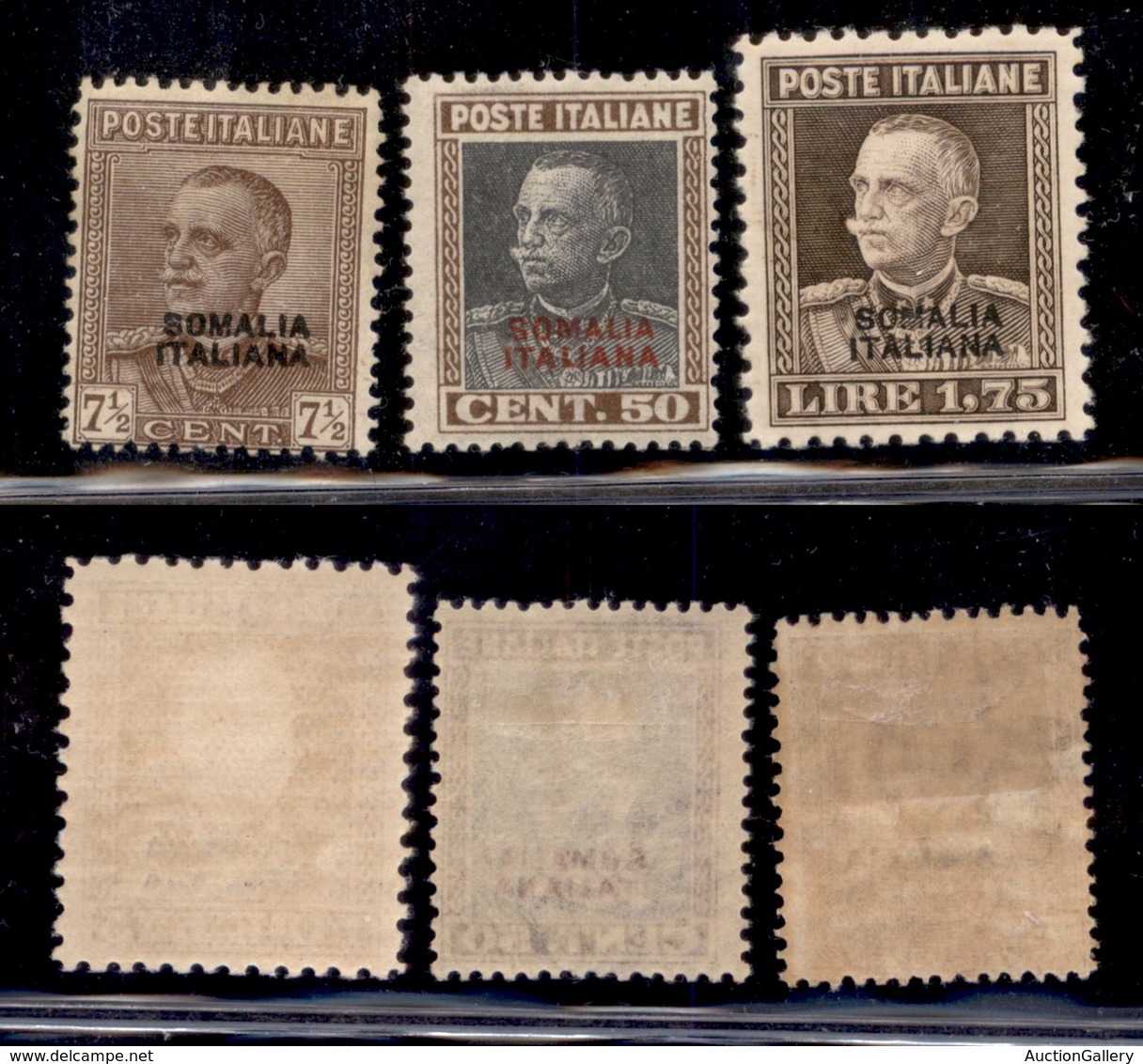 COLONIE - SOMALIA - 1926 - Soprastampati (116/118) - Serie Completa - Gomma Originale (280) - Andere & Zonder Classificatie