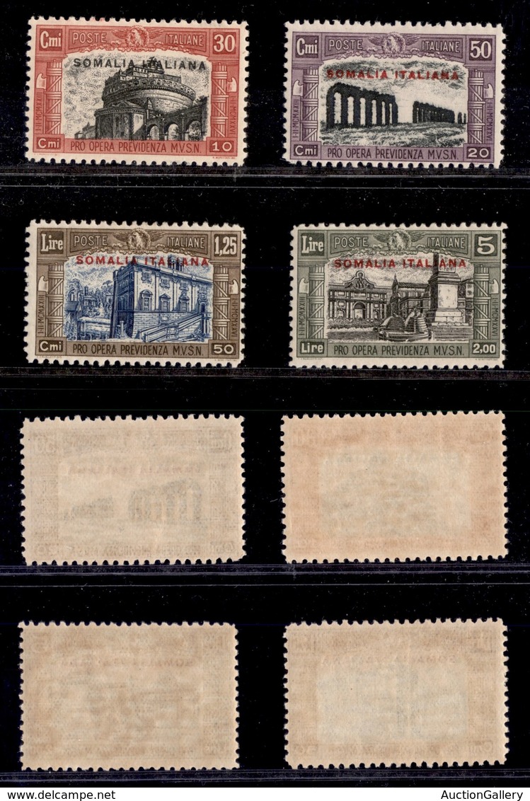 COLONIE - SOMALIA - 1929 - Milizia (119/122) - Serie Completa - Gomma Integra (70) - Other & Unclassified