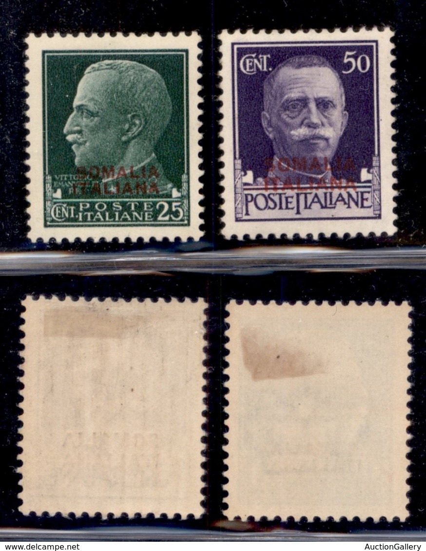 COLONIE - SOMALIA - 1931 - Soprastampati (165/166) - Serie Completa - Gomma Originale (48) - Autres & Non Classés