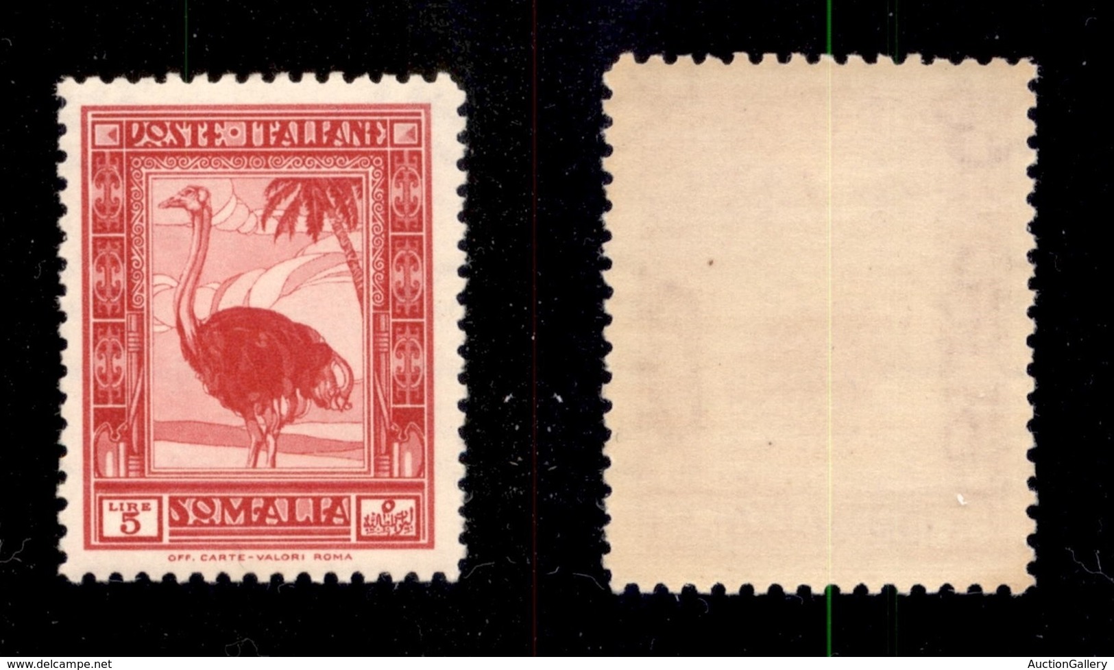 COLONIE - SOMALIA - 1932 - 5 Lire Pittorica (181) - Gomma Integra (225) - Andere & Zonder Classificatie