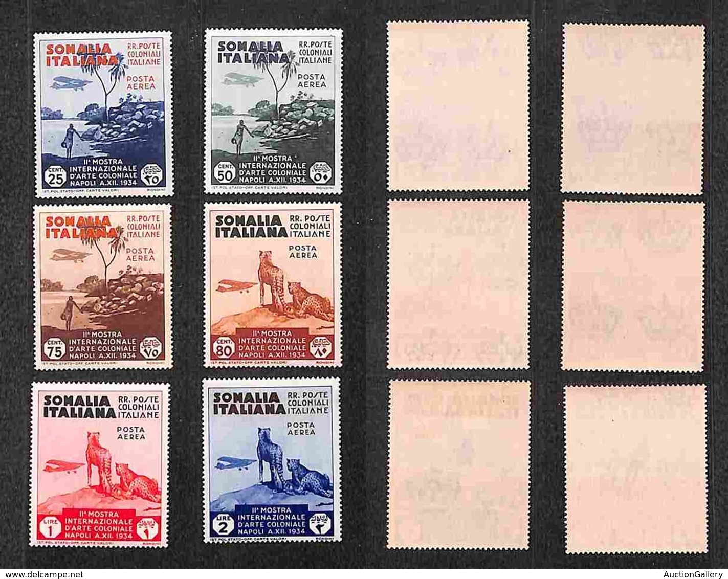 COLONIE - SOMALIA - 1934 - Arte Coloniale (1/6 - Aerea) - Serie Completa - Gomma Integra (125) - Andere & Zonder Classificatie