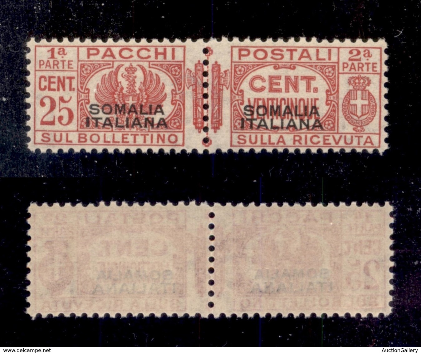 COLONIE - SOMALIA - 1941 - Pacchi Postali - 25 Cent (56) - Gomma Integra - Ottimamente Centrato (160) - Andere & Zonder Classificatie