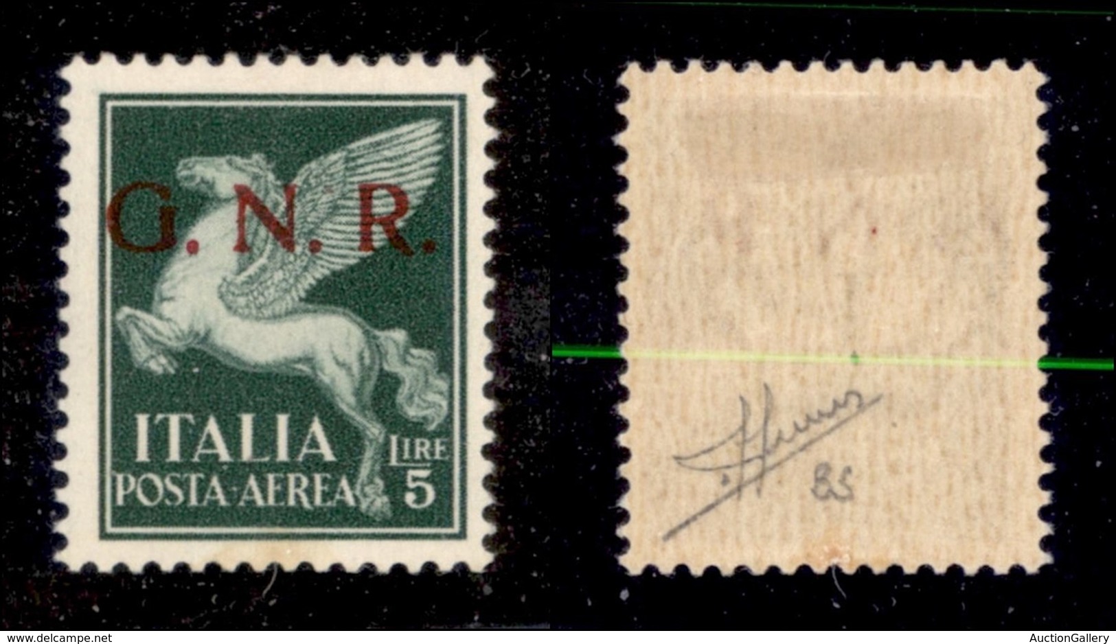 REPUBBLICA SOCIALE - GNR BRESCIA - 1943 - Posta Aerea (123/I) - Gomma Originale - Sorani (350) - Autres & Non Classés
