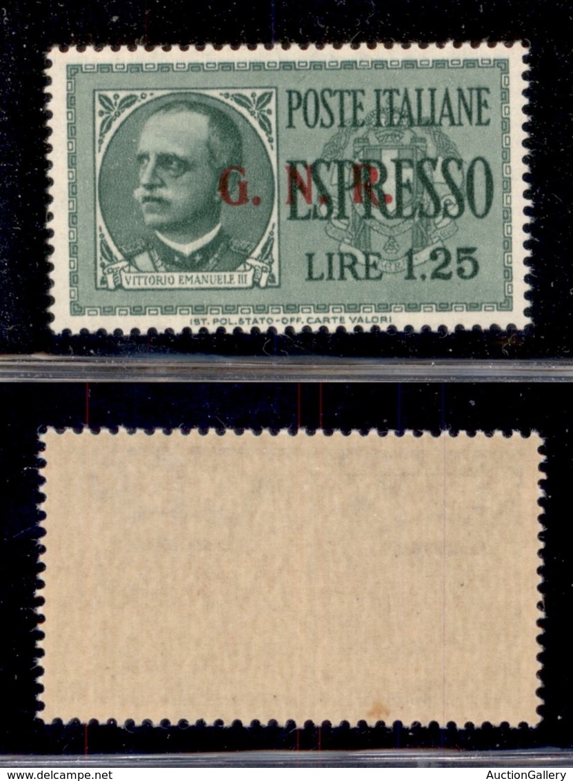 REPUBBLICA SOCIALE - GNR BRESCIA - 1943 - Espressi - 1,25 Lire (19/IIIf) - Punto Grosso Dopo R - Gomma Integra - Autres & Non Classés