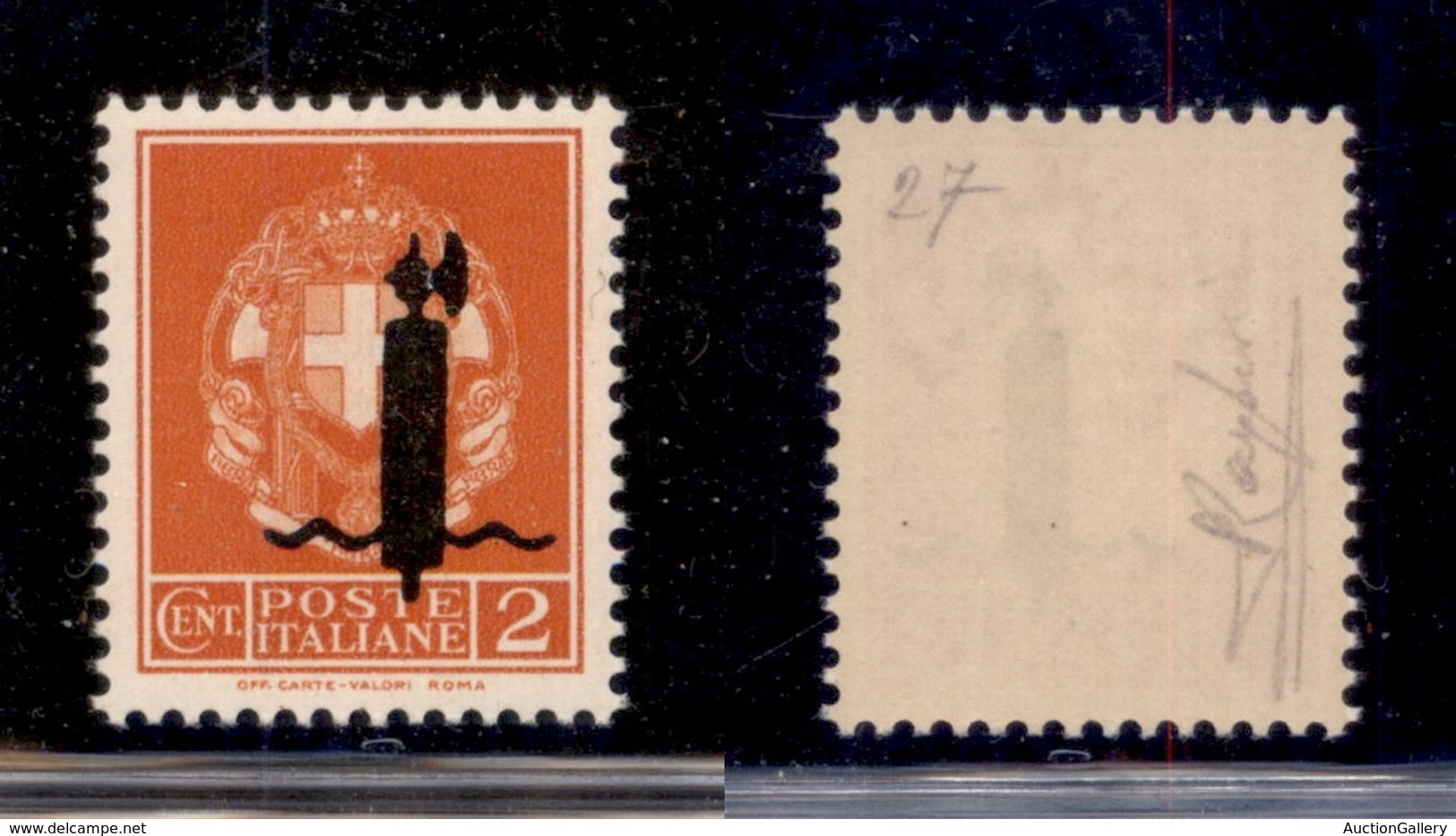 REPUBBLICA SOCIALE - SAGGI - 1944 - Saggi - Verona - 5 Cent Con Fascio Nero - Gomma Integra - Raybaudi (1.000) - Sonstige & Ohne Zuordnung