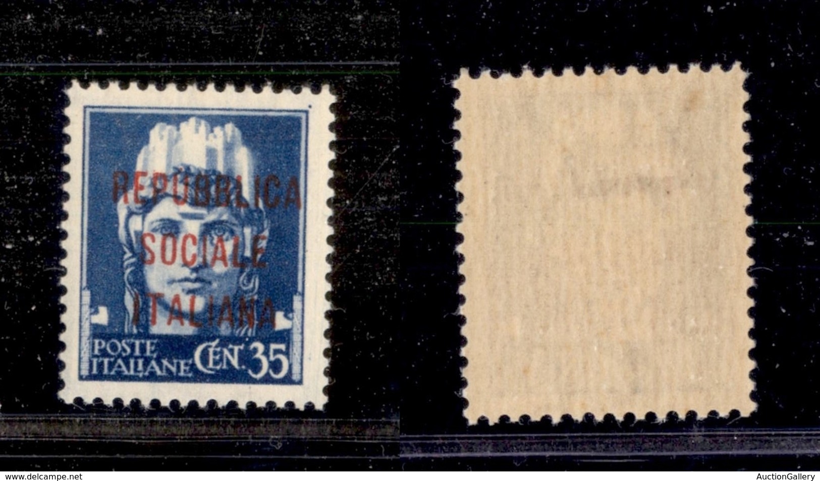 REPUBBLICA SOCIALE - SAGGI - 1944 - Saggi - Verona - 35 Cent (P19) - Gomma Integra (150) - Sonstige & Ohne Zuordnung