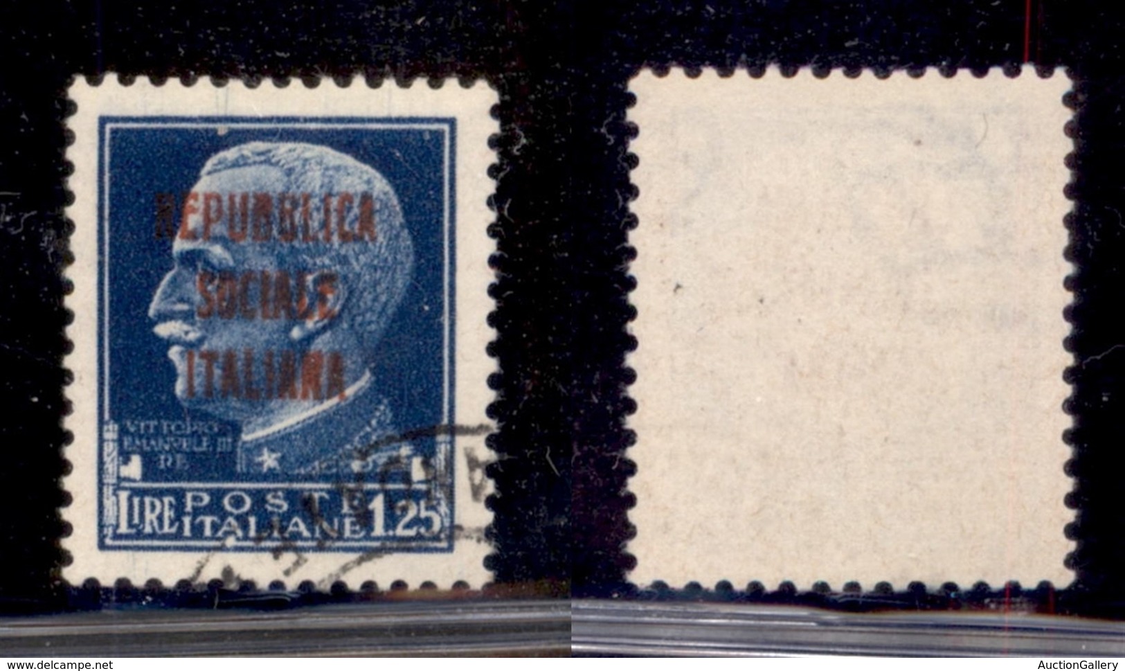 REPUBBLICA SOCIALE - SAGGI - 1944 - Saggi - Torino - 1,25 Lire Imperiale Con Soprastampa Non Adottata - Usato - Other & Unclassified