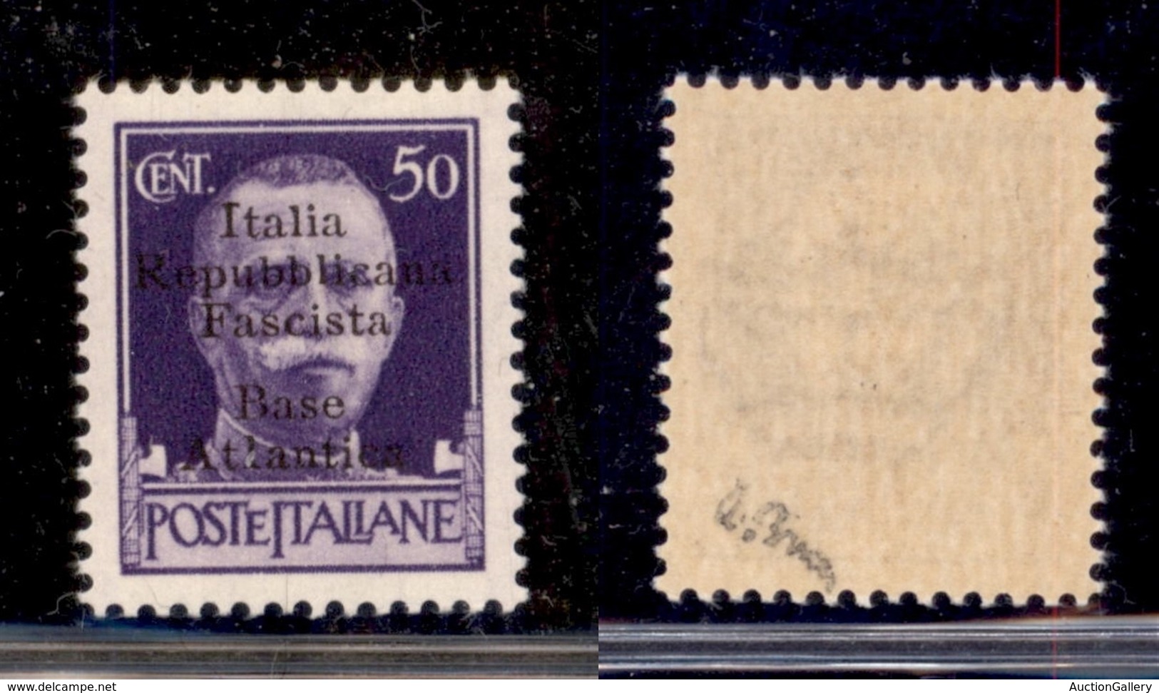 LOCALI - BASE ATLANTICA - 1943 - 50 Cent (11g) - L Di Atlantica Diverso - Gomma Integra - Timbrino Brunn (240) - Andere & Zonder Classificatie