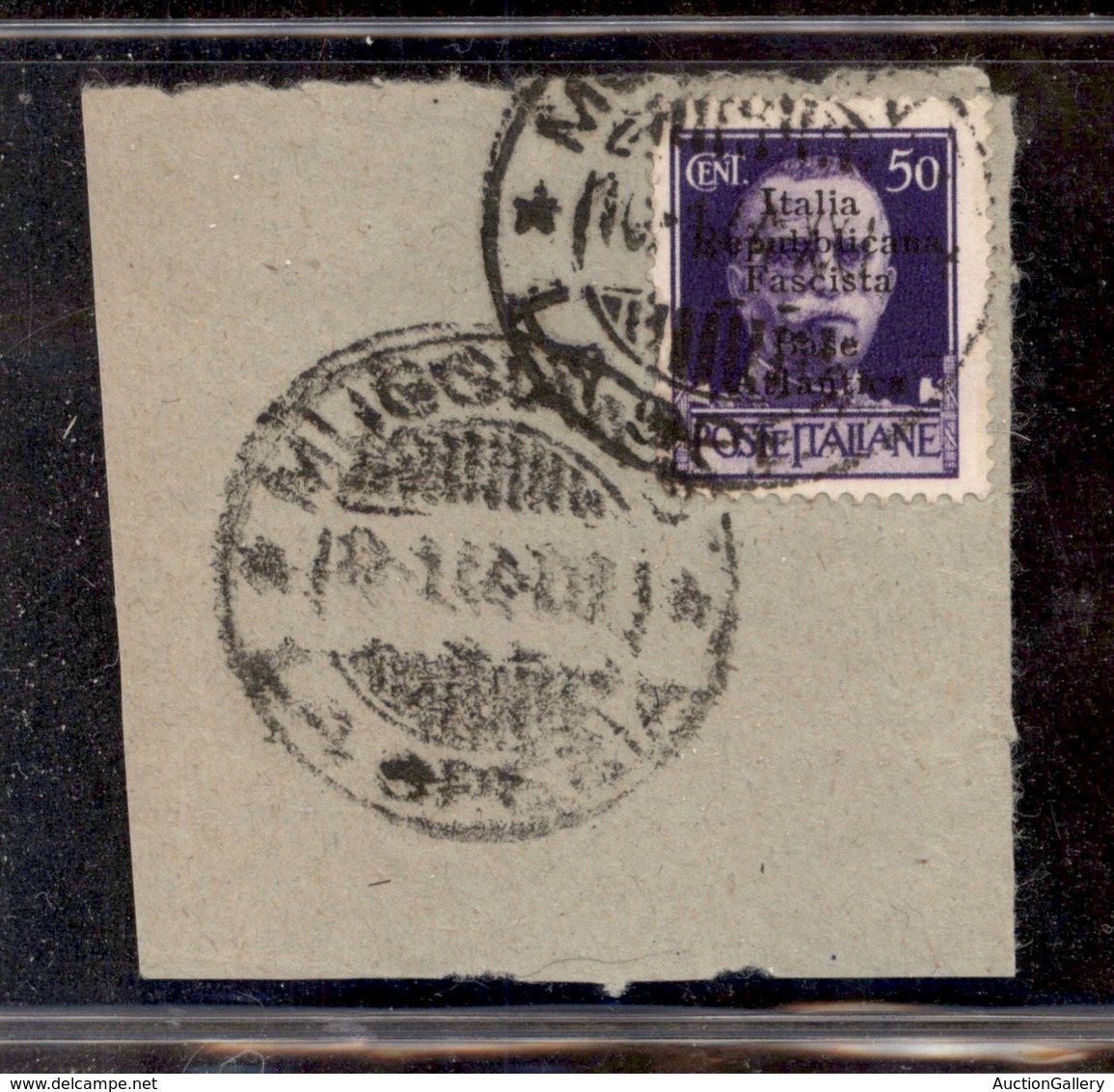 LOCALI - BASE ATLANTICA - 1943 - 50 Cent (11g) - L Di Atlantica Diverso - Usato Su Frammento A Muggiano - Other & Unclassified