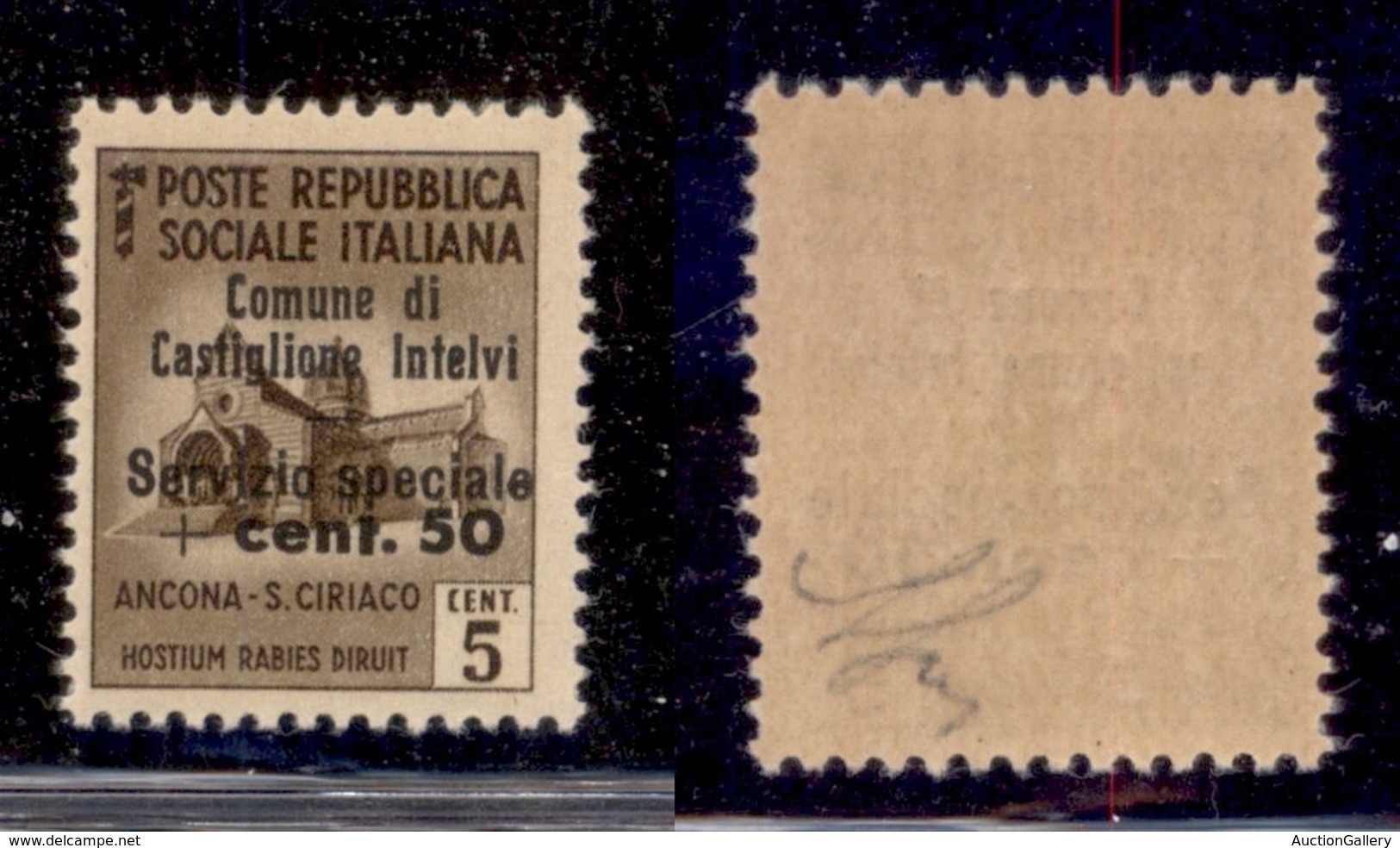 LOCALI - CASTIGLIONE D’INTELVI - 1945 - 5 Cent + 50 (1) - Gomma Integra (125) - Autres & Non Classés