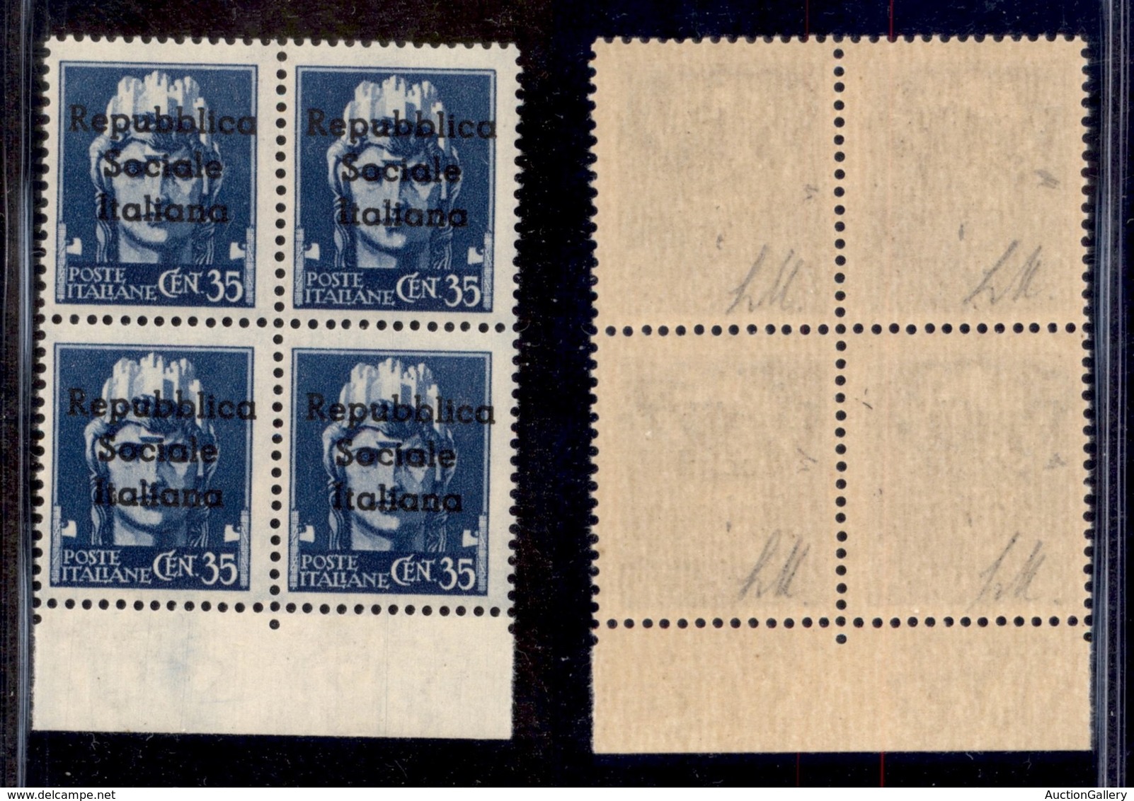 LOCALI - TERAMO - 1945 - 35 Cent (5) In Quartina - Gomma Integra (100+) - Other & Unclassified