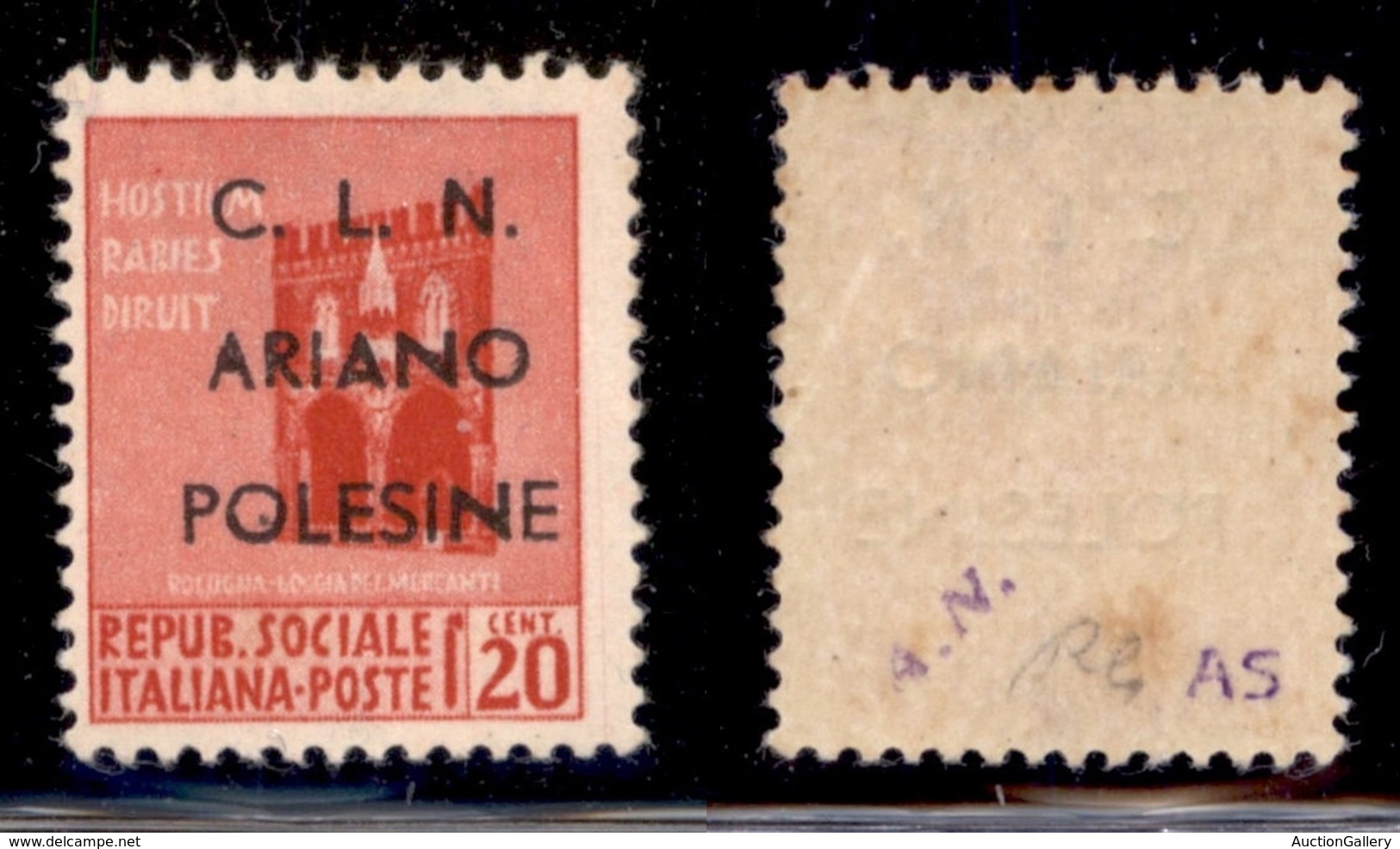 LOCALI - ARIANO POLESINE - 1945 - 20 Cent (Errani 31) - Gomma Integra - Other & Unclassified