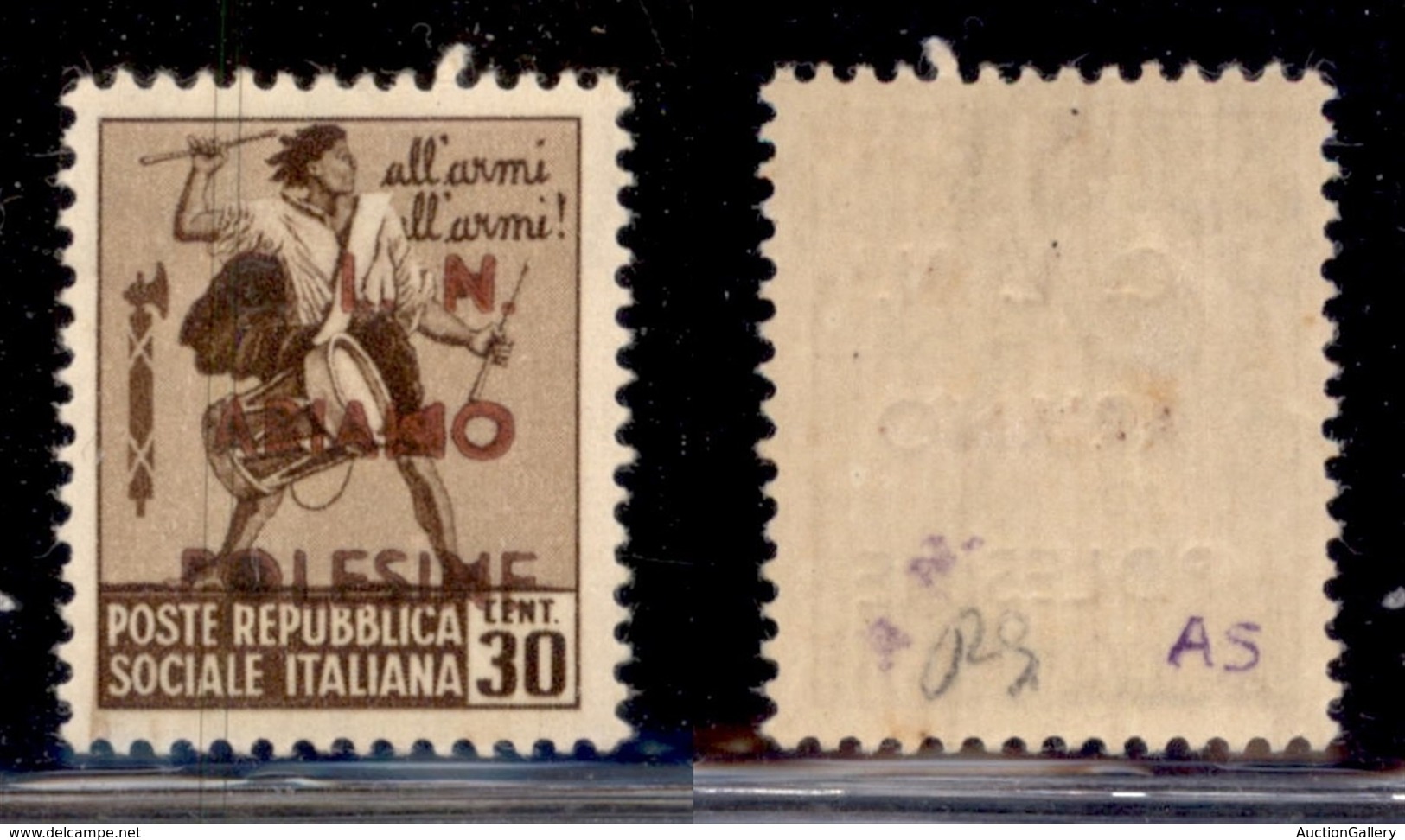 LOCALI - ARIANO POLESINE - 1945 - 30 Cent (Errani 33) - Gomma Integra - Other & Unclassified