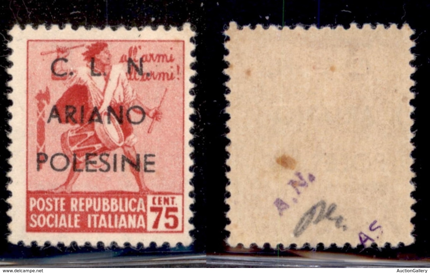 LOCALI - ARIANO POLESINE - 1945 - 75 Cent (Errani 35) - Gomma Integra - Andere & Zonder Classificatie