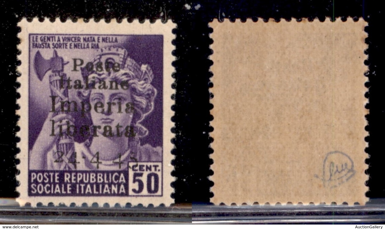 LOCALI - IMPERIA - 1945 - 50 Cent (6dc) Senza Tratto Tra 4 E 45 - Gomma Integra (210) - Other & Unclassified