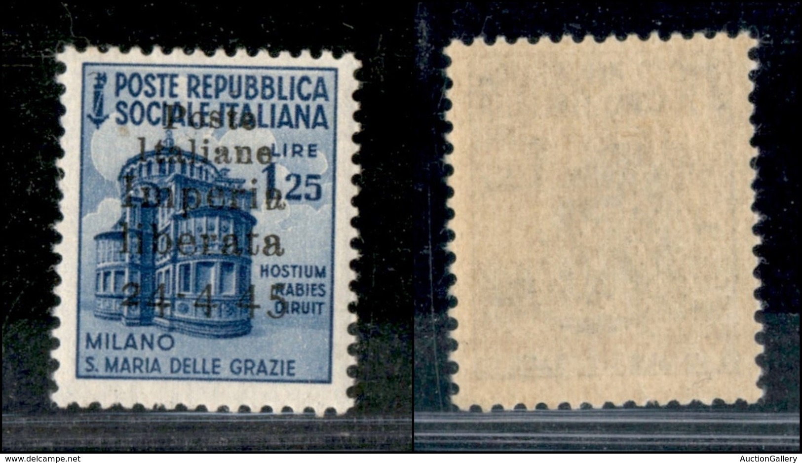 LOCALI - IMPERIA - 1945 - 1,25 Lire (9dc) - Senza Trattino Tra 4 E 45 - Gomma Integra (210) - Andere & Zonder Classificatie