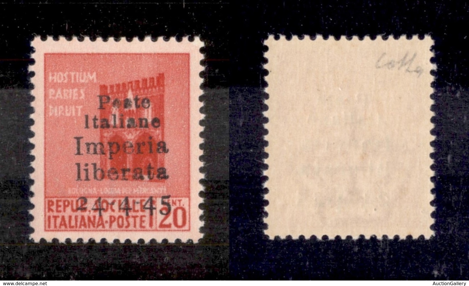 LOCALI - IMPERIA - 1945 - Non Emesso - 20 Cent (22 Varietà) Con Soprastampa In Basso - Gomma Integra - Non Catalogato - Autres & Non Classés