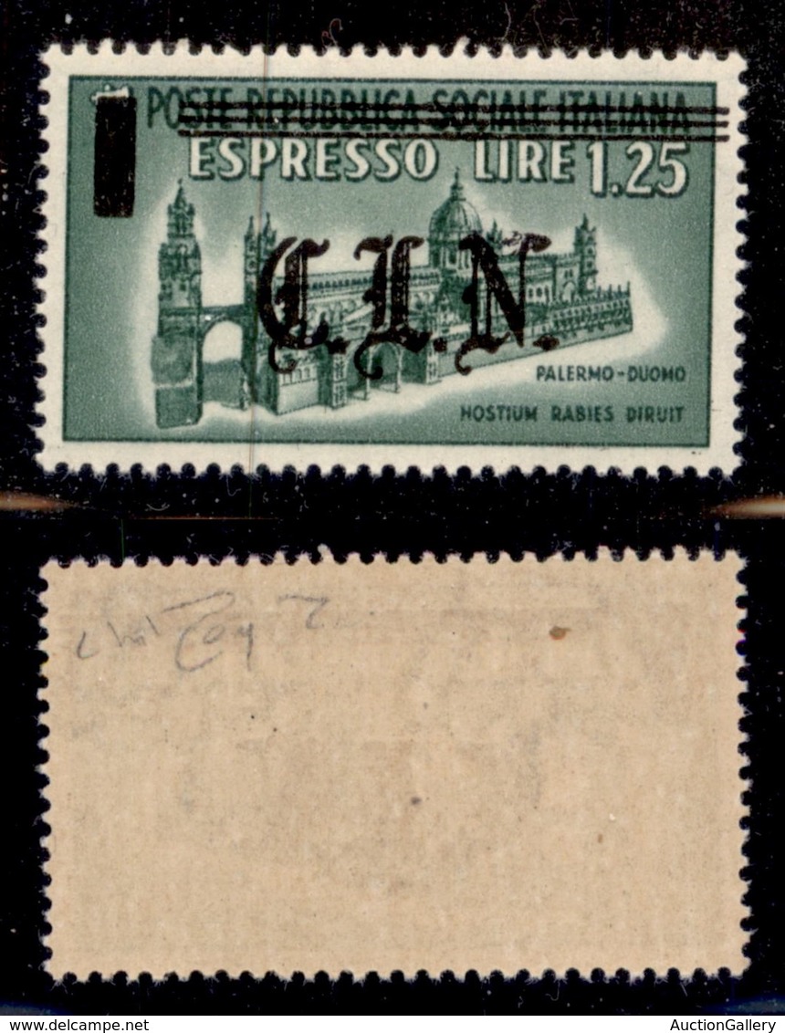 LOCALI - TORINO - 1945 - 1,25 Lire Espresso (Unificato 17) - Gomma Integra - Raybaudi - Other & Unclassified