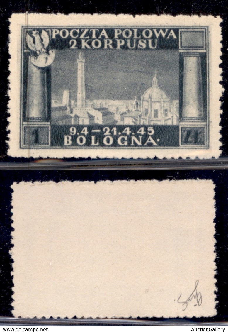 LOCALI - CORPO POLACCO - 1946 - 1 Zloty (7) - Senza Gomma - Ottimamente Centrato (330) - Other & Unclassified