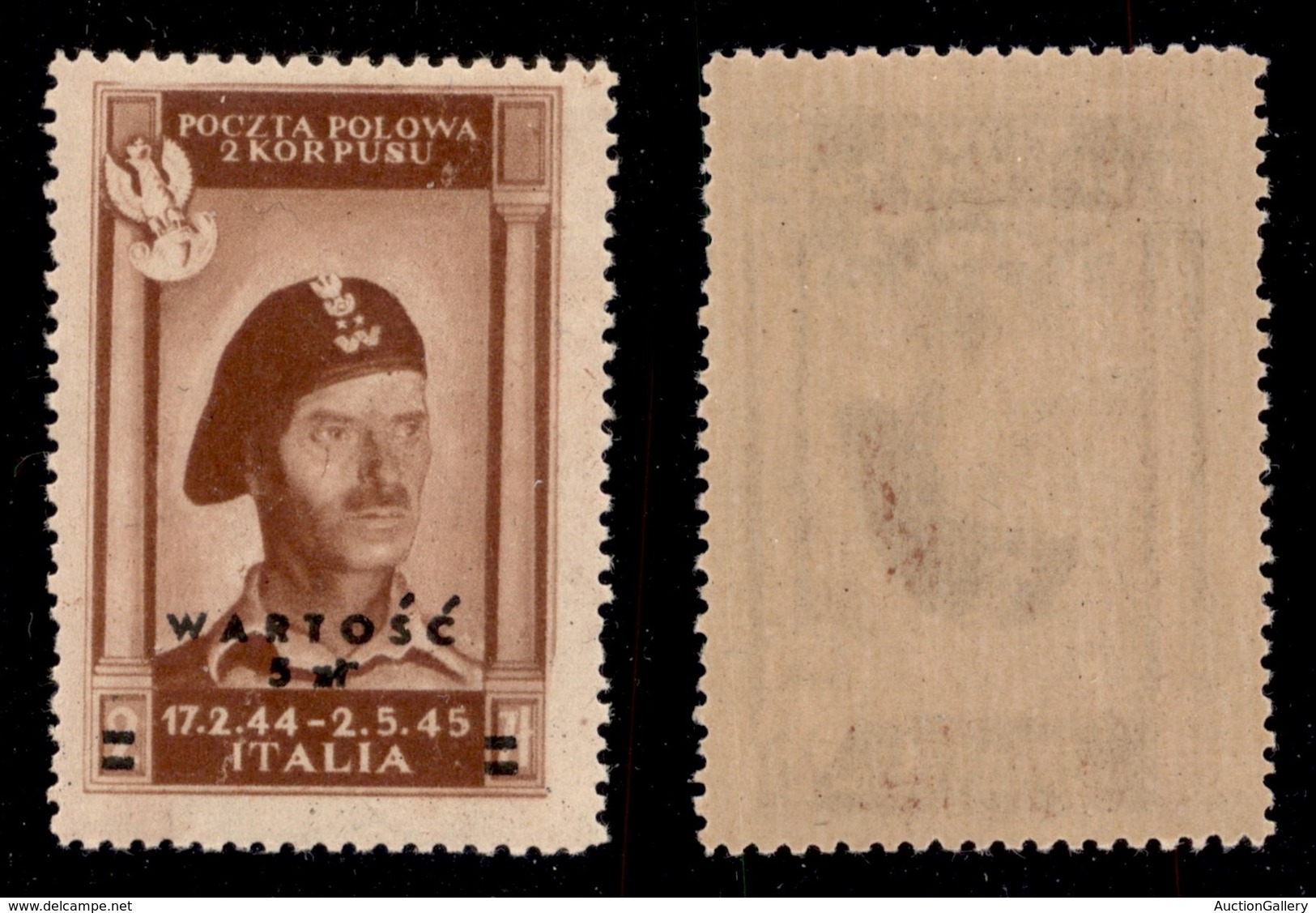 LOCALI - CORPO POLACCO - 1946 - 5 Zloty Su 2 Zloty (1 - P. Aerea) - Gomma Integra (187,5) - Andere & Zonder Classificatie