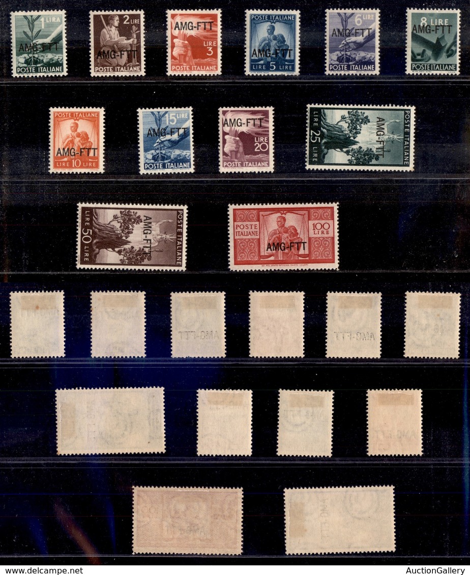 AMGVG - TRIESTE - LITORALE - TRIESTE A - 1949/1950 - Democratica (56/67) - Serie Completa - Gomma Originale (190) - Other & Unclassified