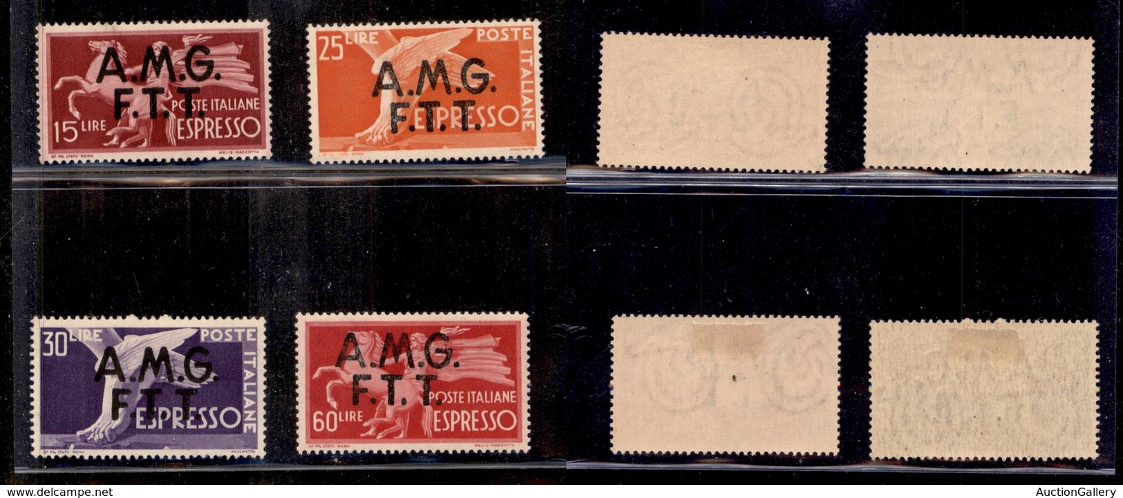 AMGVG - TRIESTE - LITORALE - TRIESTE A - 1947/1948 - Espressi - Democratica (1/4) - Serie Completa - Gomma Originale (14 - Otros & Sin Clasificación