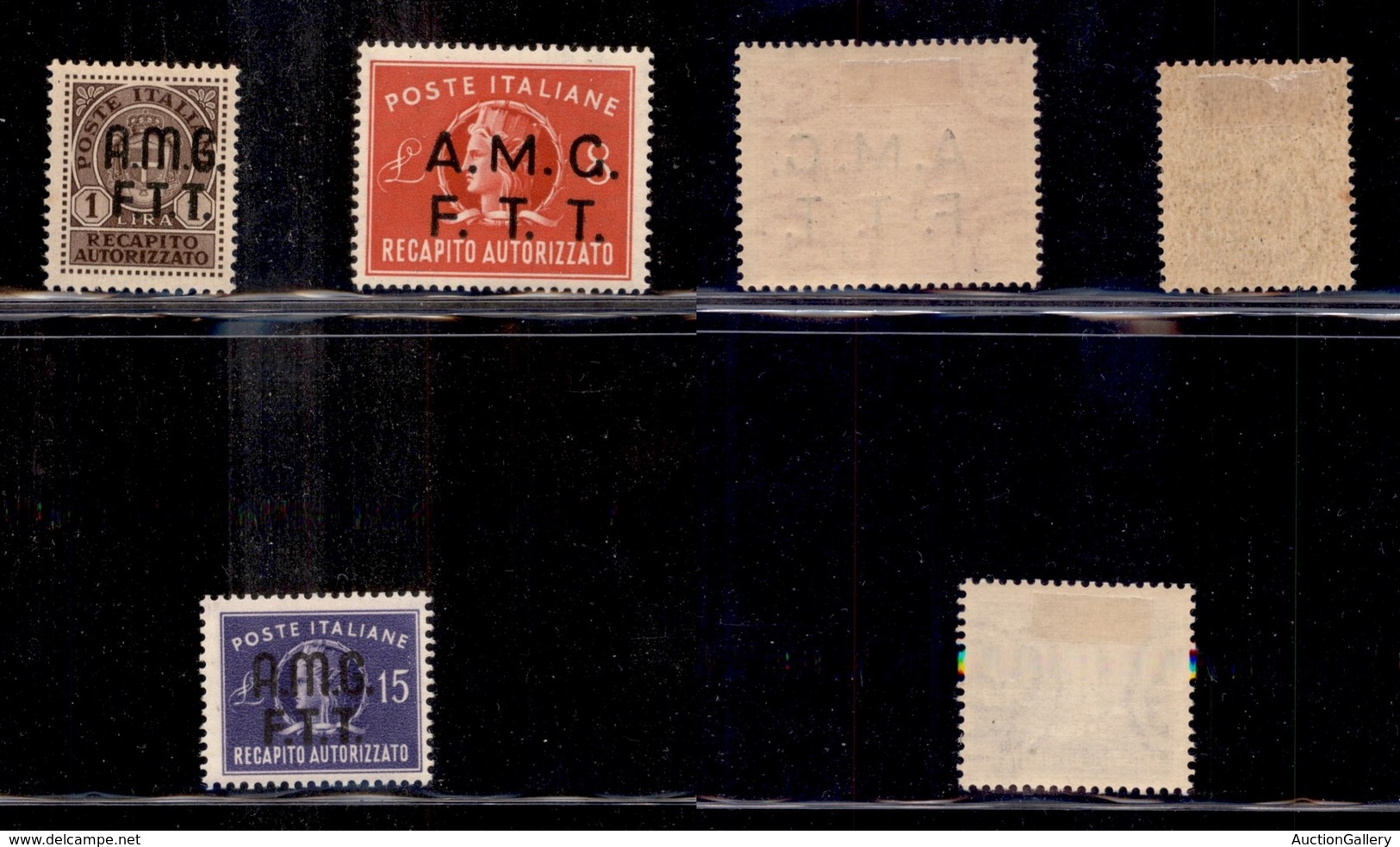 AMGVG - TRIESTE - LITORALE - TRIESTE A - 1947/1949 - Recapito Autorizzato (1/3) - Tre Valori - Gomma Originale (78) - Other & Unclassified