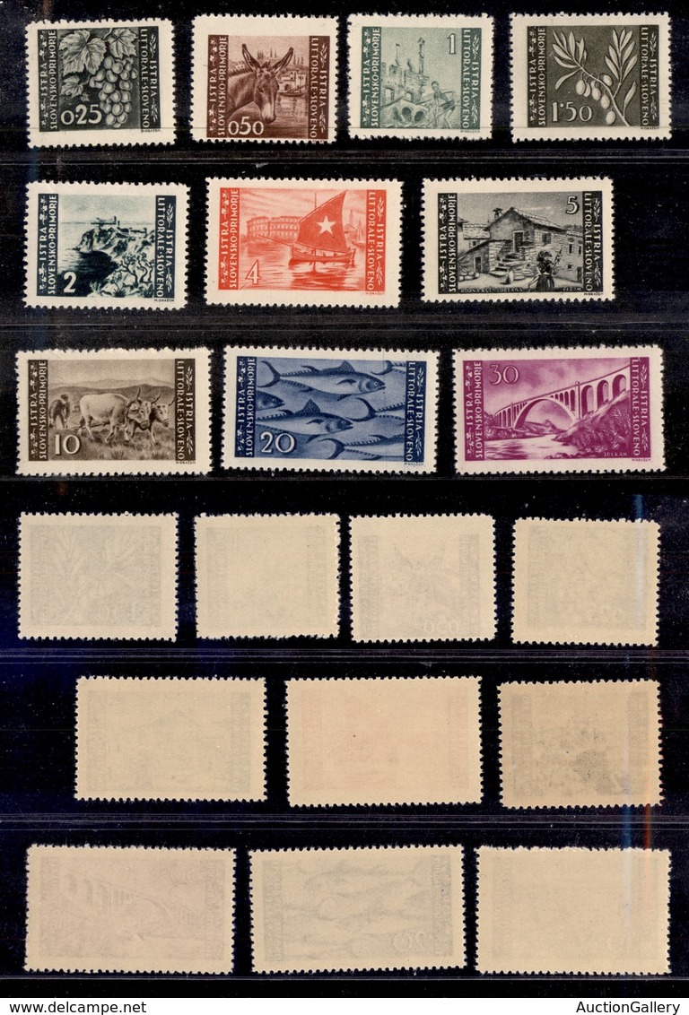 AMGVG - TRIESTE - LITORALE - ISTRIA E LITORALE - 1946 - Soggetti Vari (51/60) - Serie Completa - Gomma Integra (40) - Other & Unclassified