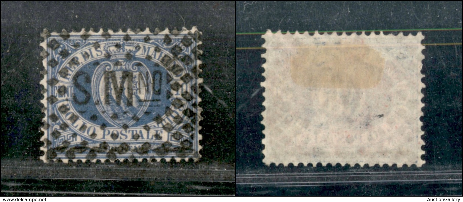 SAN MARINO - 1877 - 10 Cent (3) Usato - (150) - Other & Unclassified