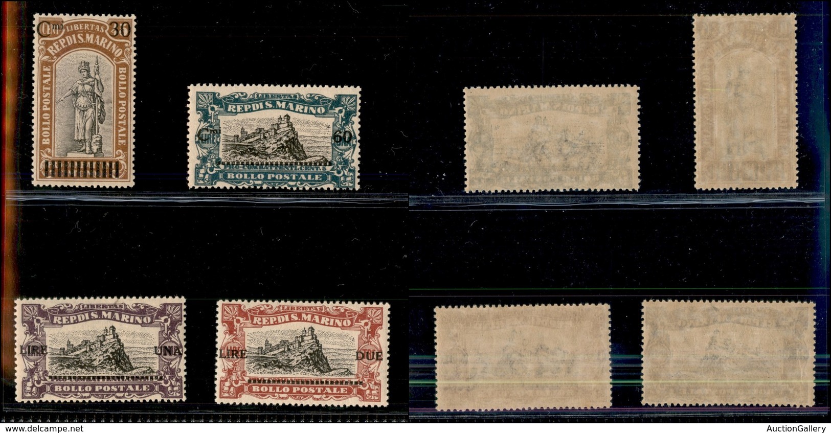 SAN MARINO - 11924 - Soprastampati (103/106) - Serie Completa - Gomma Integra (200) - Other & Unclassified