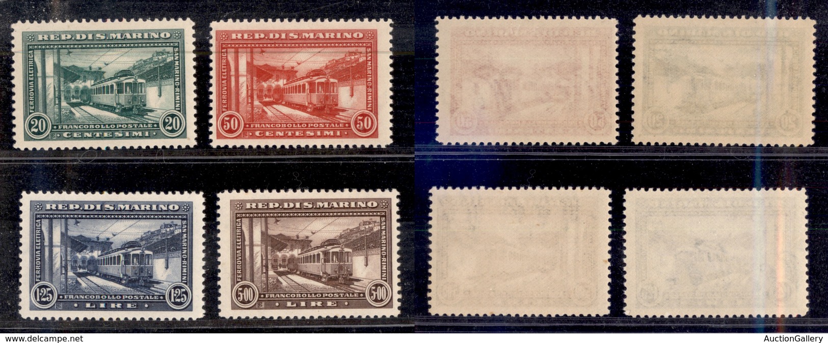 SAN MARINO - 1932 - Ferrovia (164/167) - Serie Completa - Gomma Integra (450) - Other & Unclassified