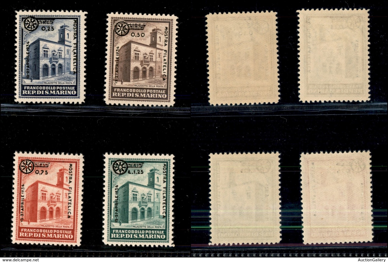 SAN MARINO - 1934 - Mostra Filatelica (180/183) - Serie Completa - Gomma Integra (175) - Autres & Non Classés