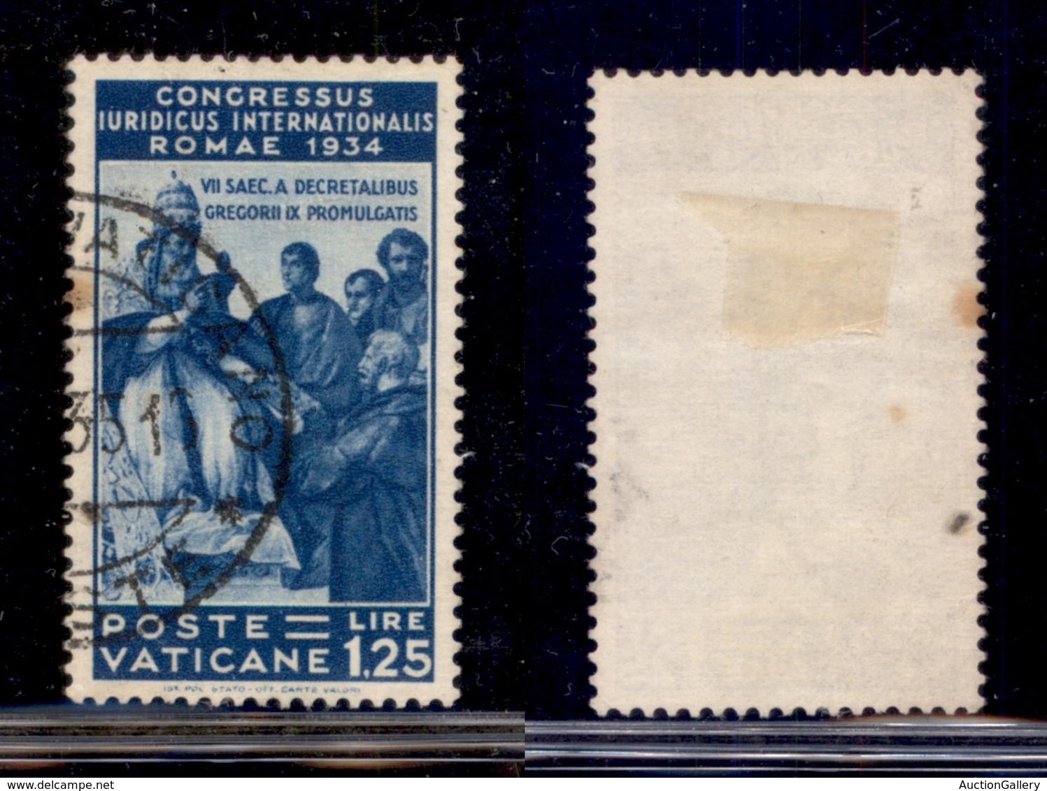 VATICANO - 1935 - 1,25 Lire Giuridico (46) Usato (75) - Andere & Zonder Classificatie