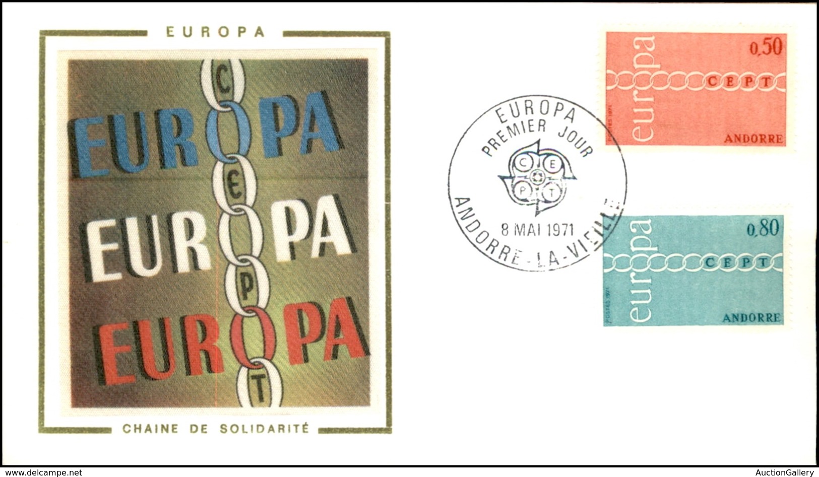 EUROPA - ANDORRA FRANCESE - Europa Cept (232/233) - Serie Completa - FDC 8.5.71 - Andere & Zonder Classificatie