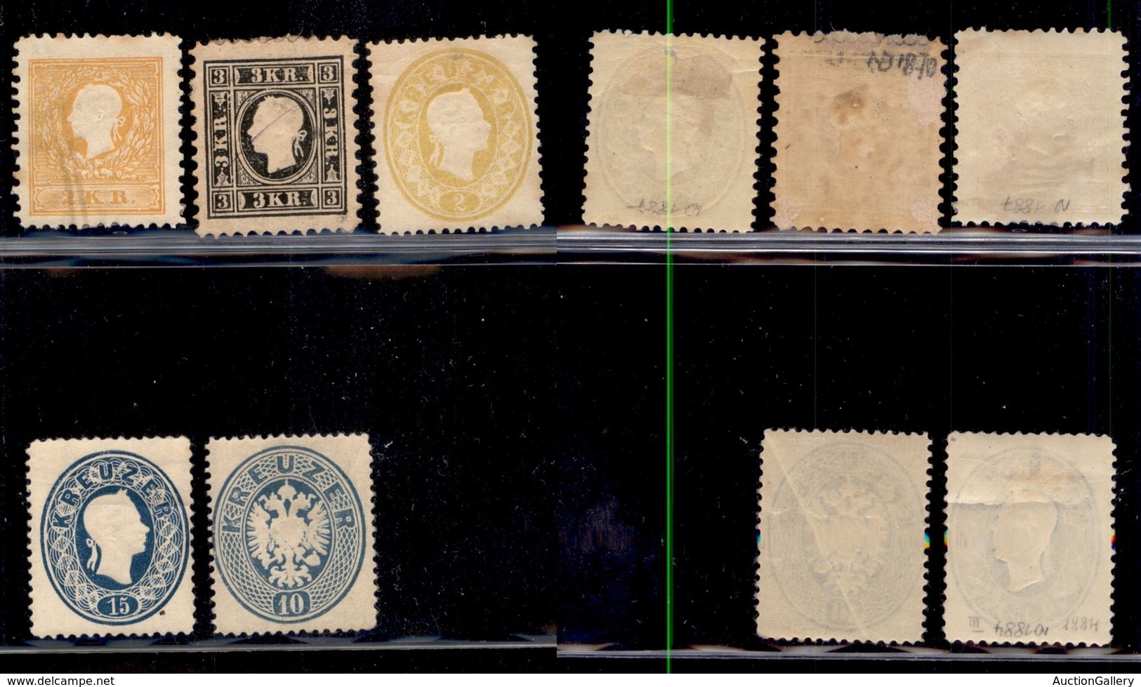 EUROPA - AUSTRIA - 1870/1887 - Ristampe - Cinque Ristampe Diverse - Difetti - Da Esaminare - Other & Unclassified