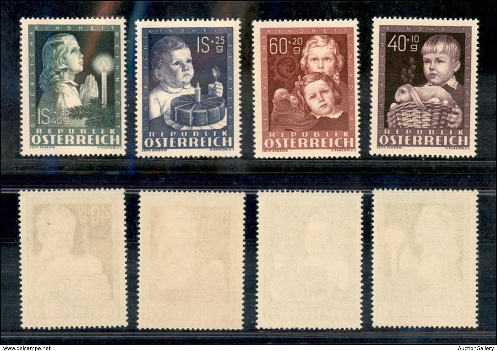 EUROPA - AUSTRIA - 1949 - Infanzia (929/932) - Serie Completa - Gomma Integra (80) - Other & Unclassified