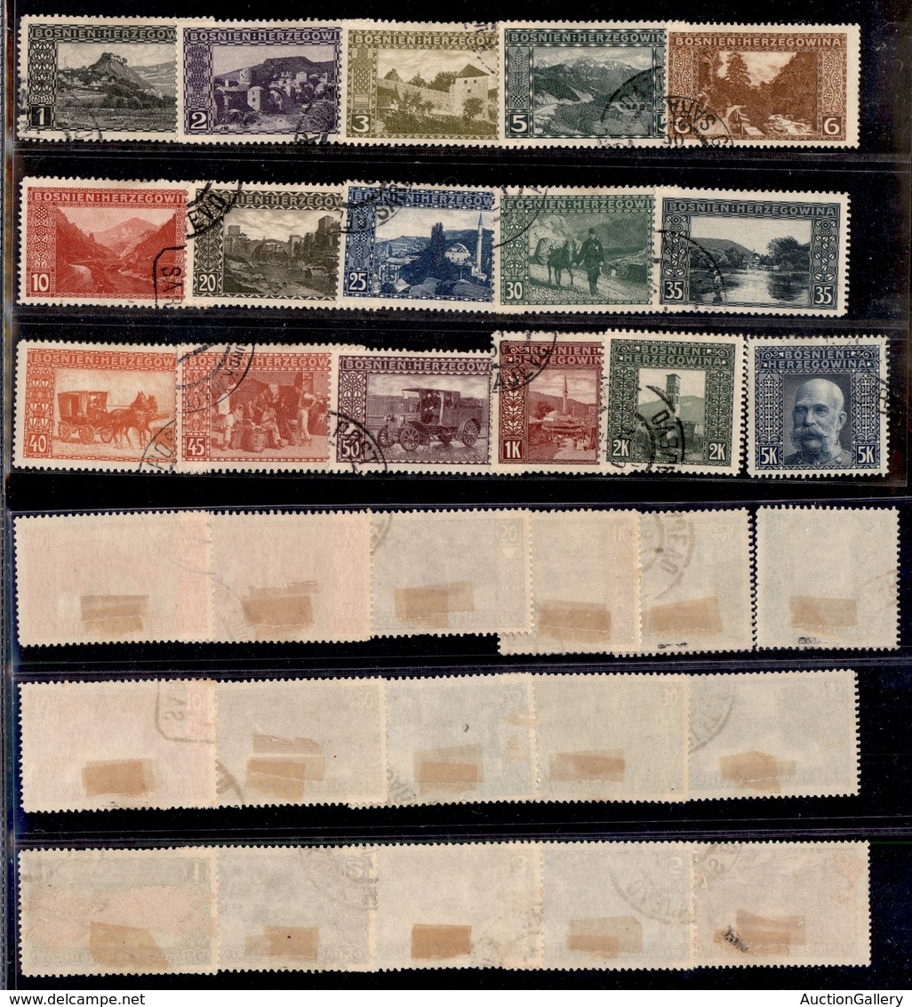 EUROPA - AUSTRIA - 1906 - Bosnia Erzegovina (29/44) - Serie Completa - Usati - Other & Unclassified