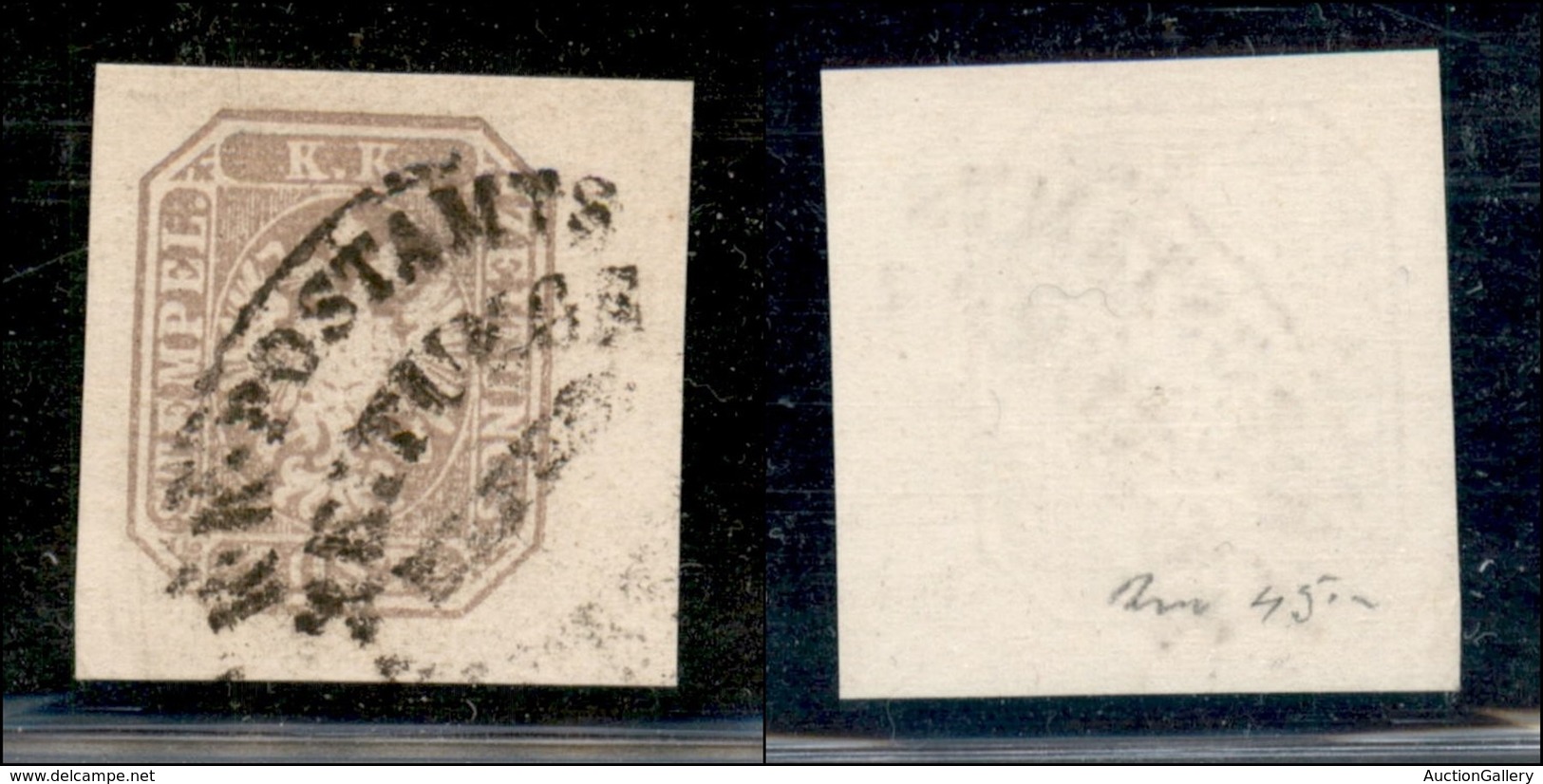 EUROPA - AUSTRIA - 1863 - Per Giornali - 1,05 Kreuzer (8) Usato - Bordo Foglio A Destra - Molto Bello - Autres & Non Classés