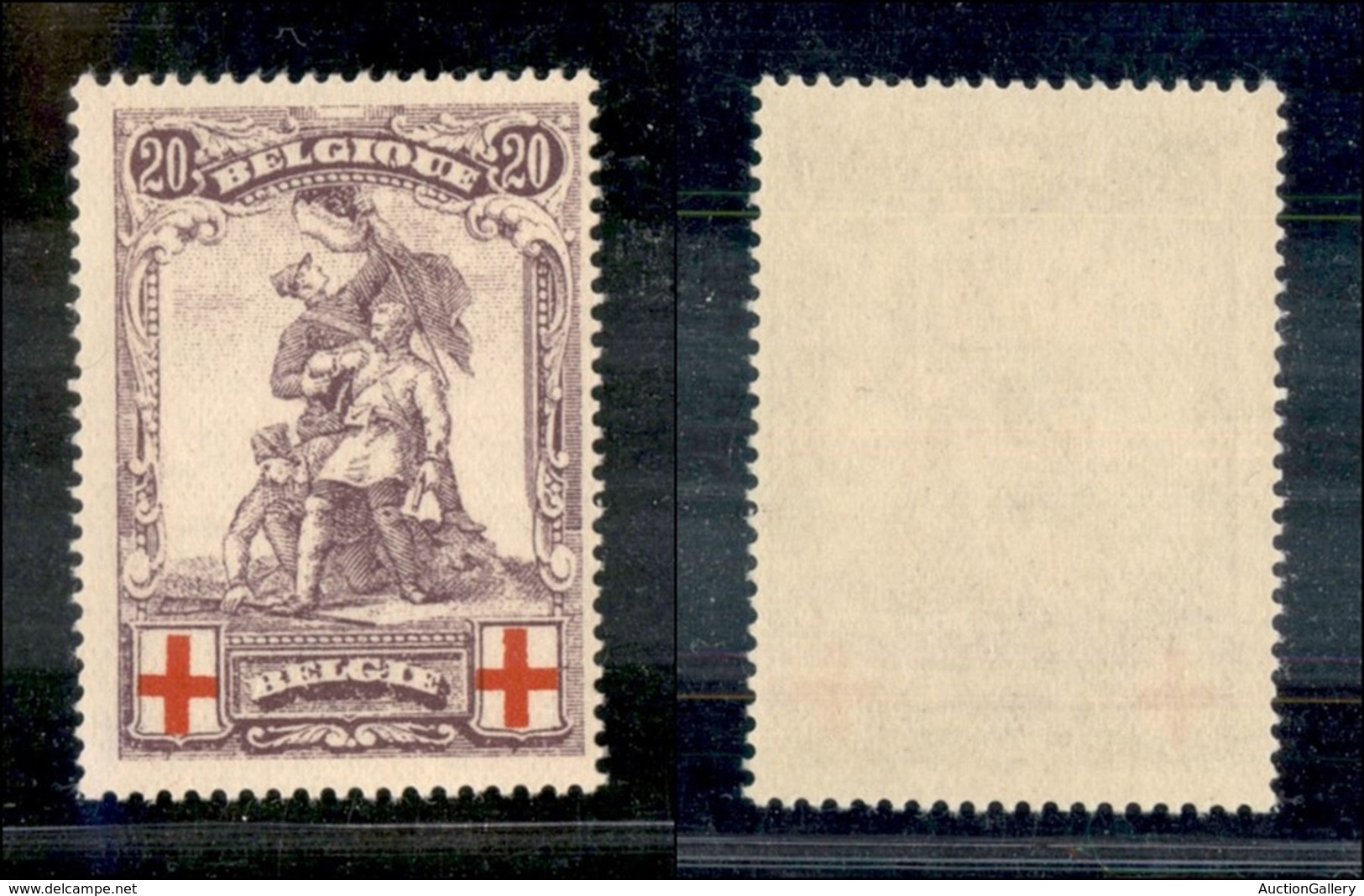 EUROPA - BELGIO - 1914 - 20 Cent Croce Rossa (106) - Gomma Integra - Andere & Zonder Classificatie