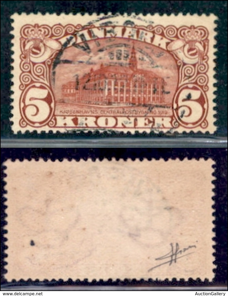 EUROPA - DANIMARCA - 1912 - 5 Corone Palazzo Poste (66) - Usato (120) - Other & Unclassified