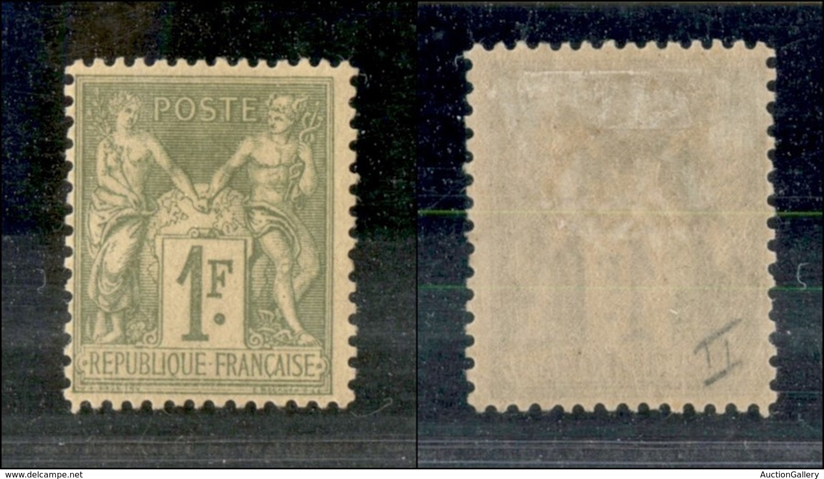 EUROPA - FRANCIA - 1876 - 1 Franco (67) - Secondo Tipo (140) - Autres & Non Classés