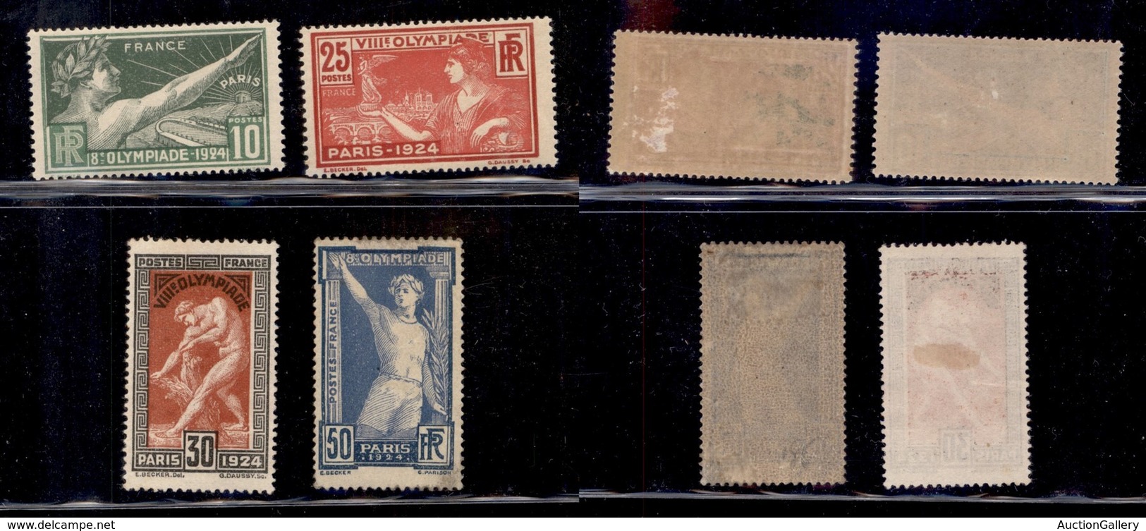 EUROPA - FRANCIA - 1924 - Olimpiadi Parigi (169/172) - Serie Completa - Gomma Originale (30 Cent Senza Gomma) - Other & Unclassified