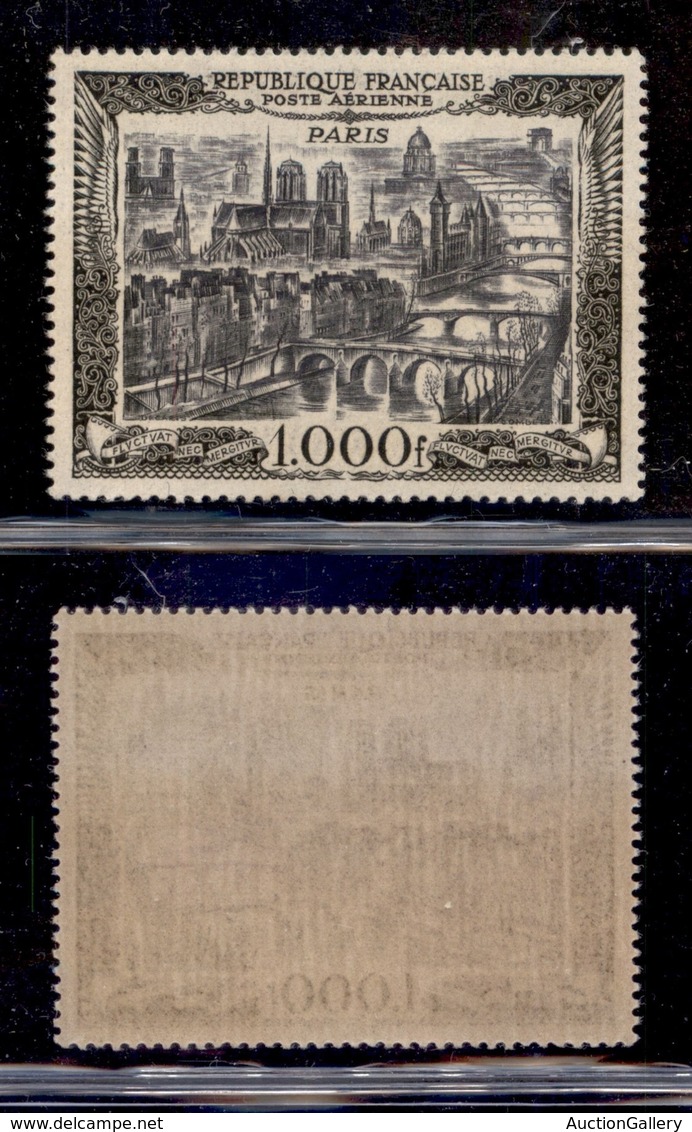 EUROPA - FRANCIA - 1949 - 1000 Franchi Paesaggi (865) - Gomma Integra (130) - Sonstige & Ohne Zuordnung