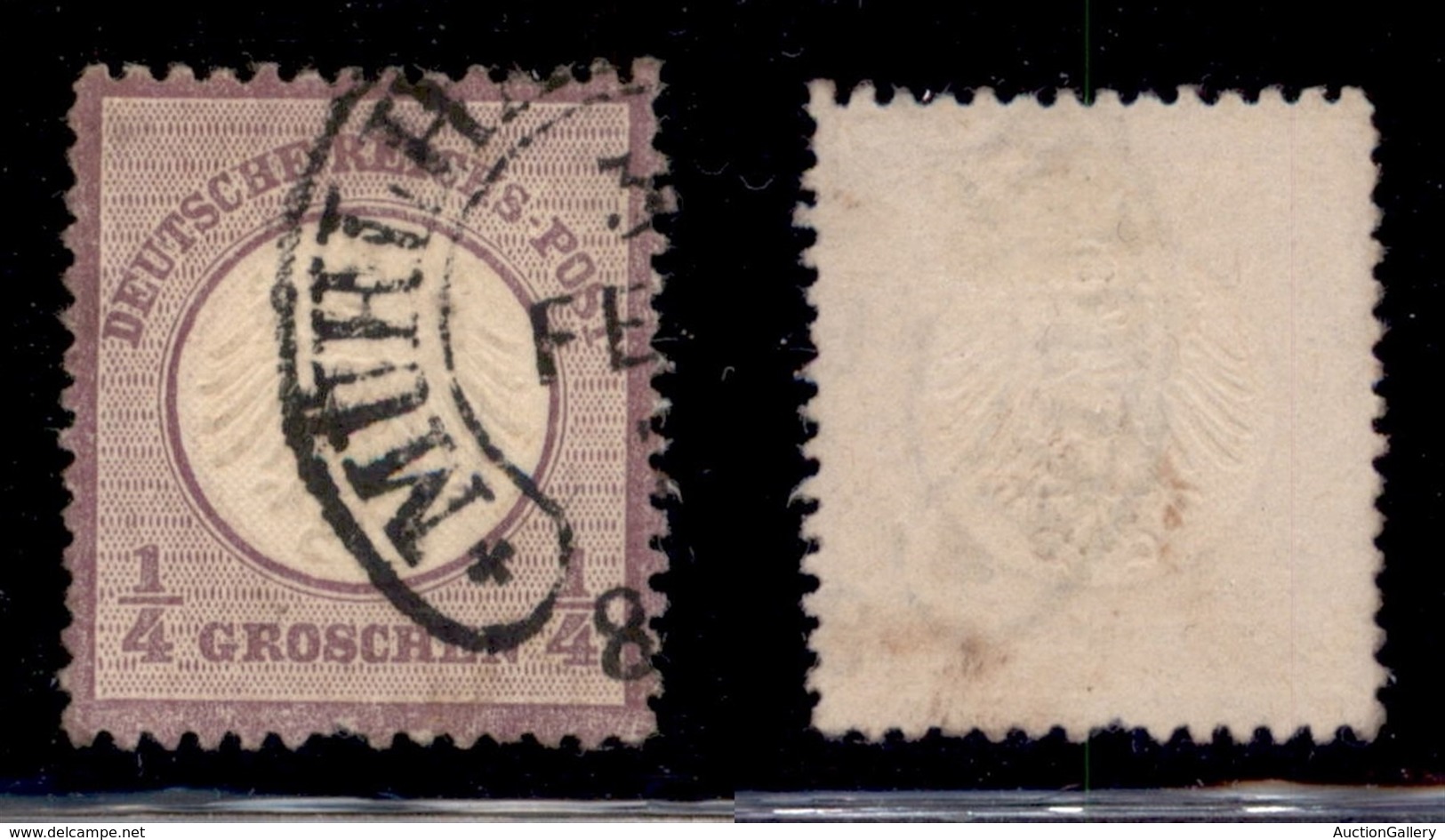 EUROPA - GERMANIA - 1872 - 1/4  Groschen (1) Usato - Ben Centrato - Autres & Non Classés