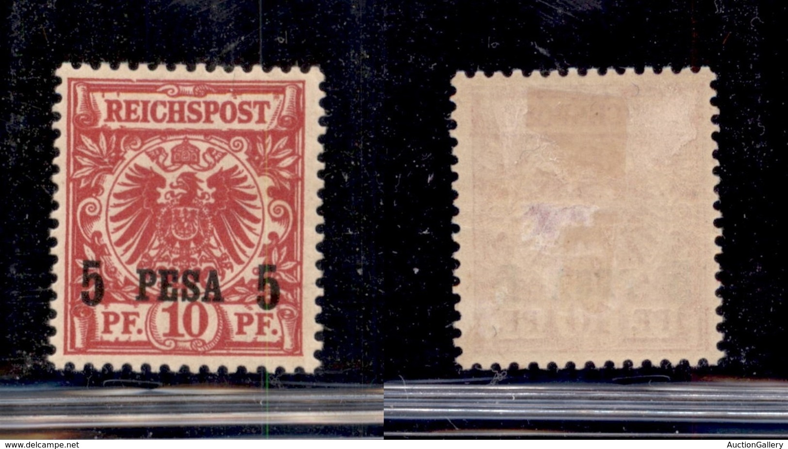 EUROPA - GERMANIA - 1893 - Ostafrika - 5 Pesa Su 10 Pf (3I) - Gomma Originale - Sonstige & Ohne Zuordnung