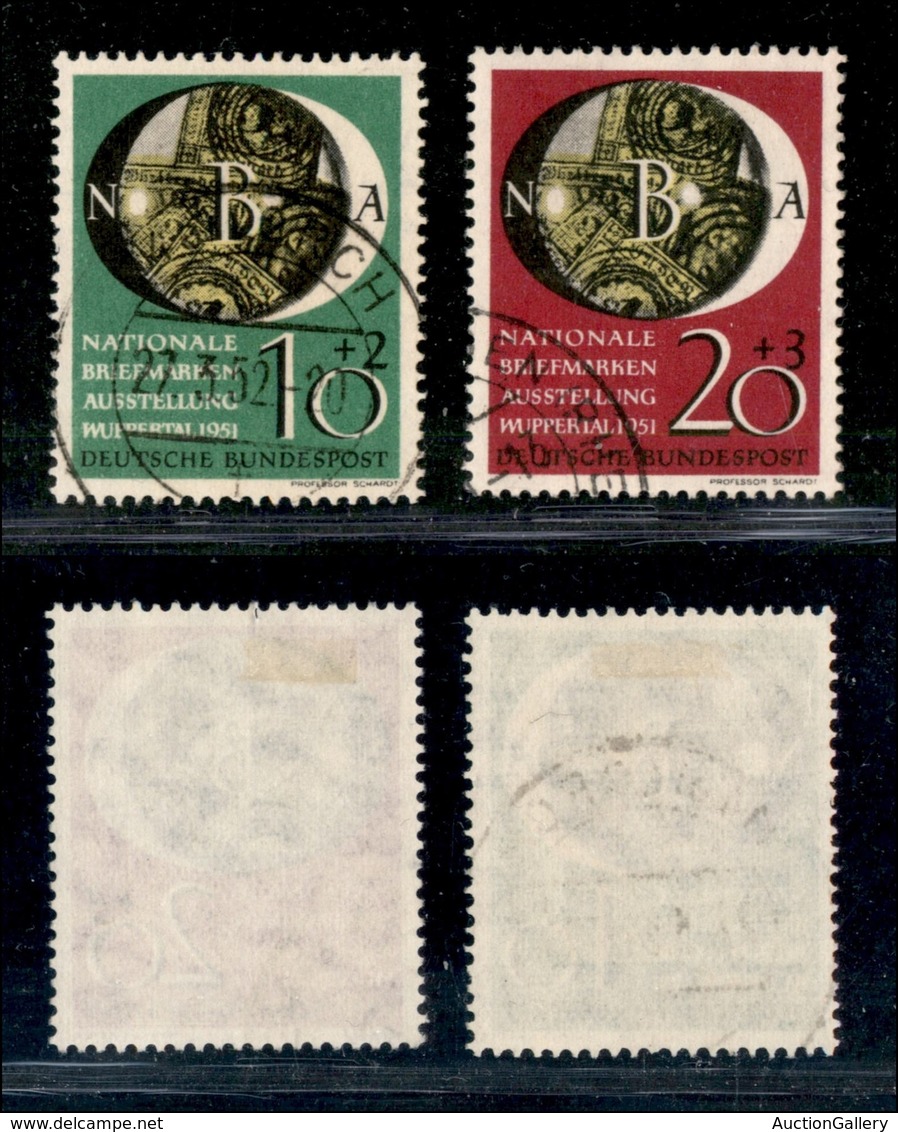 EUROPA - BRD - 1951 - Wuppertal (141/142) - Serie Completa - Usati (100) - Otros & Sin Clasificación